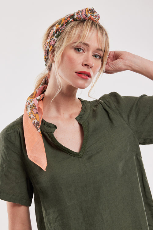 Printed scarf - cotton - Armor-lux - 1