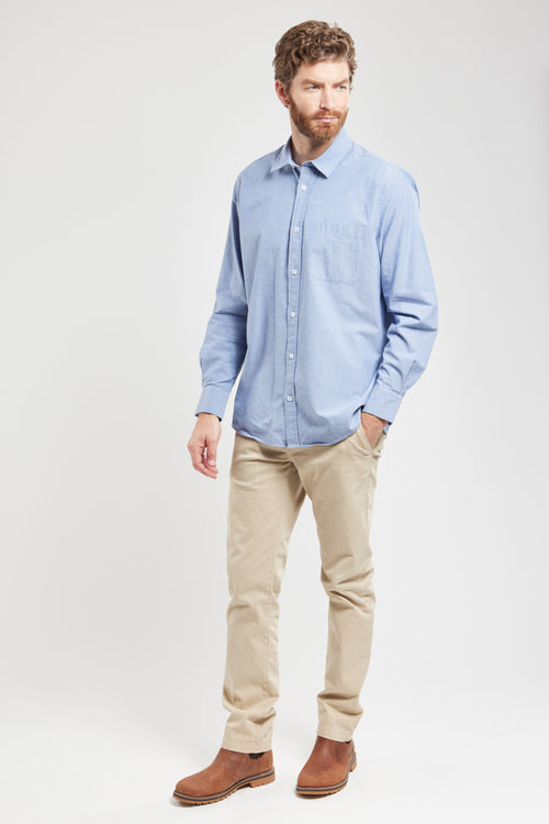 Chemise coupe confort - coton et lin - Armor-lux - 3