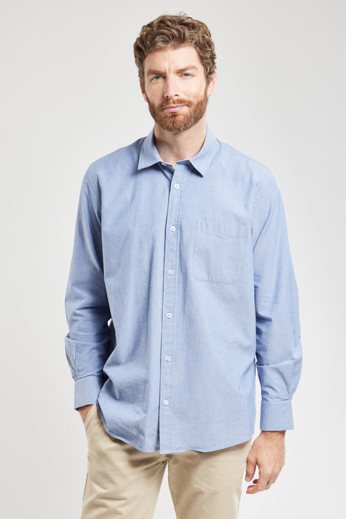 Chemise coupe confort - coton et lin - Armor-lux - 1