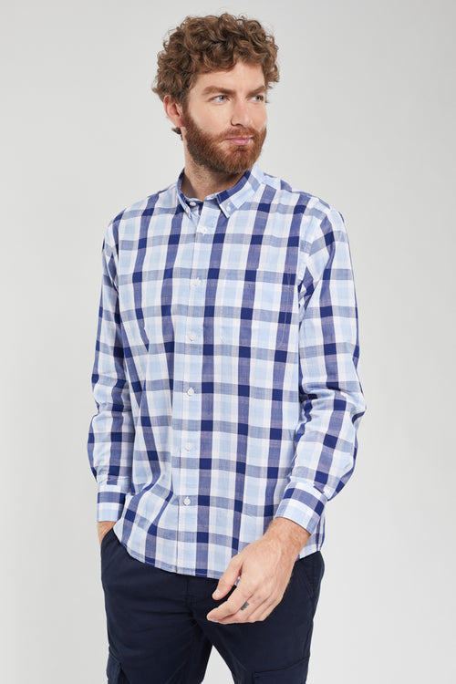 Chemise à carreaux coupe confort - coton - Armor-lux - 1