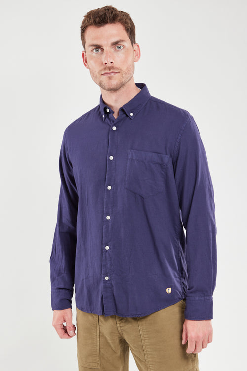 Chemise coupe droite - flanelle de coton - Armor-lux - 1