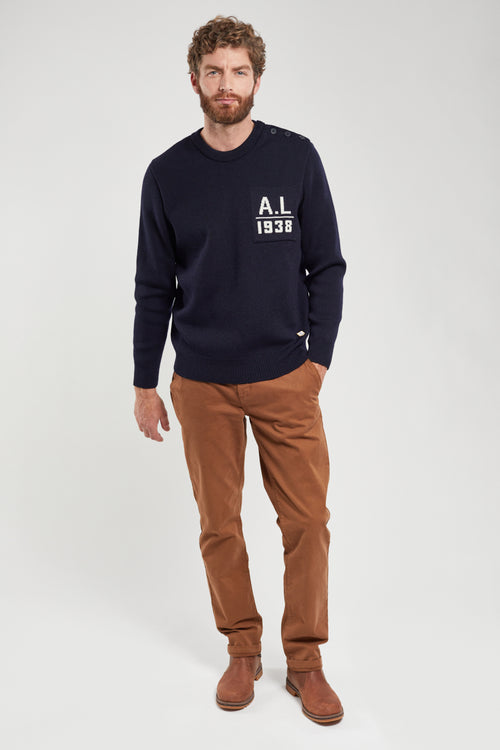 Pull marin avec poche - laine - Armor-lux - 5