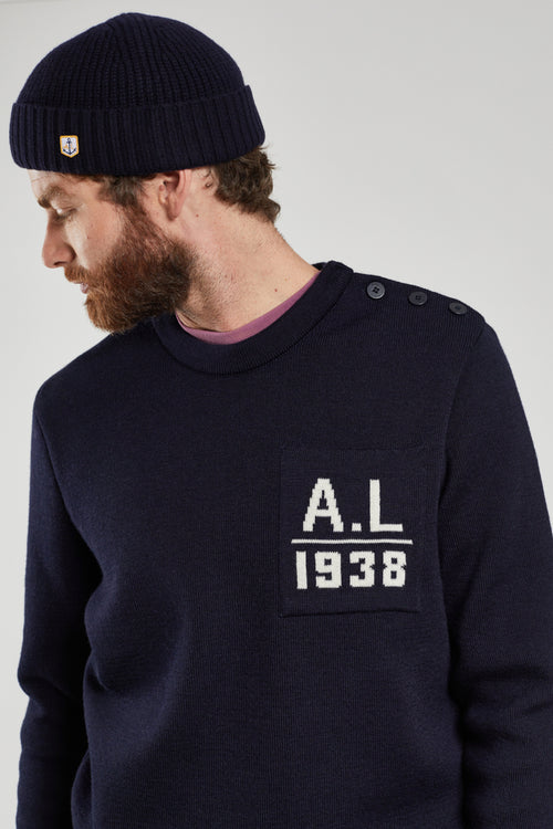 Pull marin avec poche - laine - Armor-lux - 2