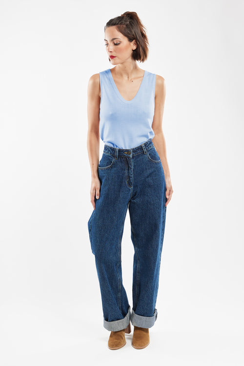 V-neck vest top – wool and lyocell - Armor-lux - 3