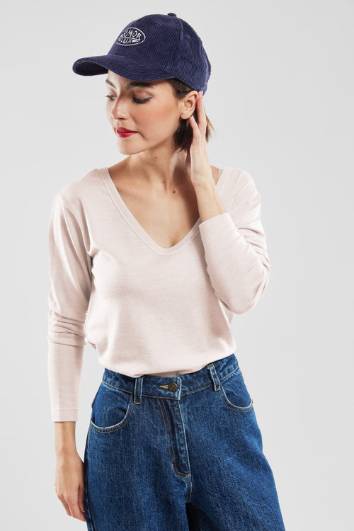 Long-sleeved T-shirt - wool and lyocell - Armor-lux - 4