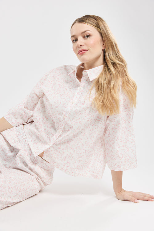 Pyjama imprimé fleurs romantiques - coton - Armor-lux - 4