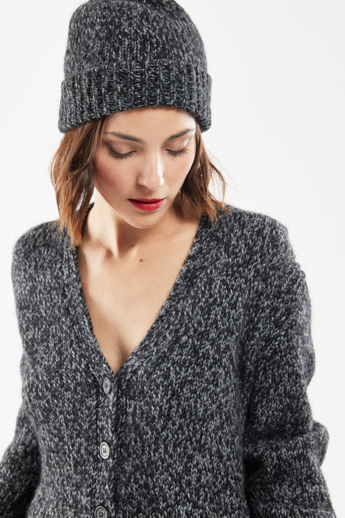 Buttoned cardigan - wool and alpaca - Armor-lux - 2