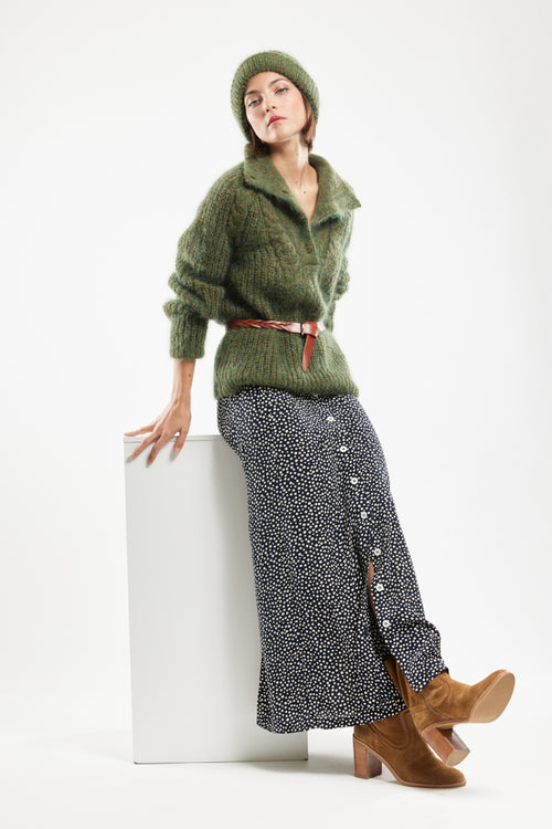 Jupe longue à pois - cupro - Armor-lux - 4