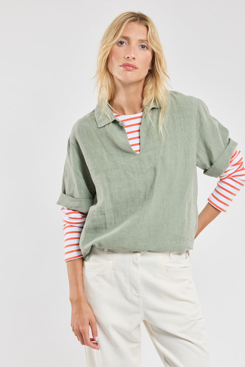 Vareuse manches 3/4 - lin - Armor-lux - 5