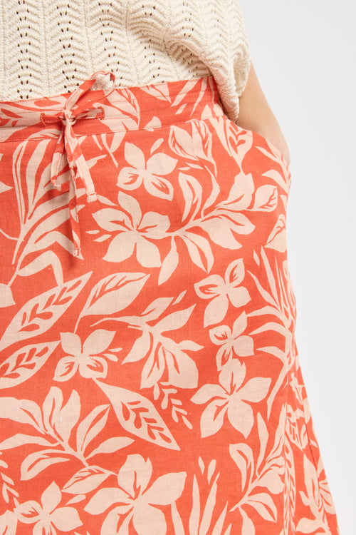 Jupe motifs exotiques - lin - Armor-lux - 2