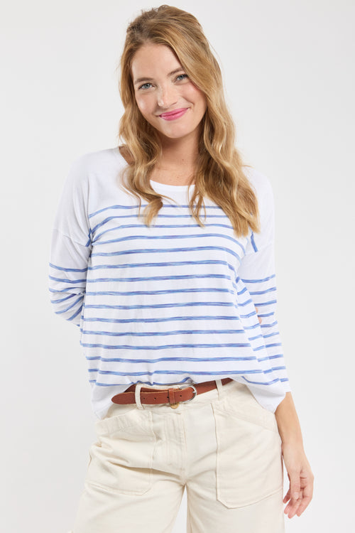 Matrosenshirt mit fallenden Schultern – leichte Baumwolle - Armor-lux - 4