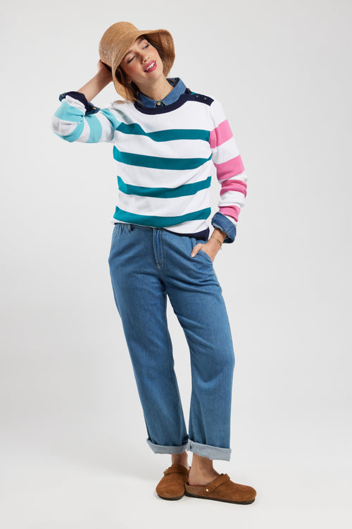 Colourblock fisherman