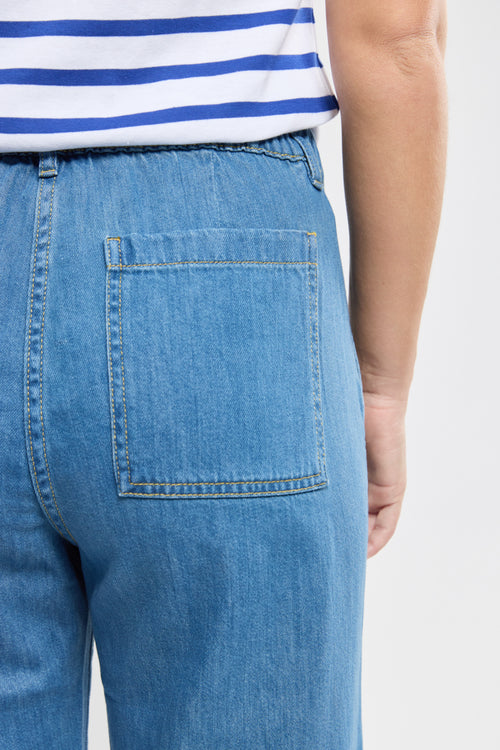 Gerade geschnittene Jeans mit elastischem Bund - Baumwolle - Armor-lux - 4