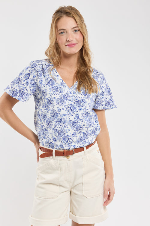 Top motifs fleuris - coton - Armor-lux - 1