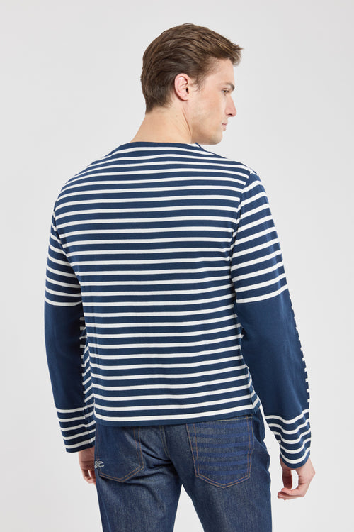 Pull rayé avec coudières - coton - Armor-lux - 2