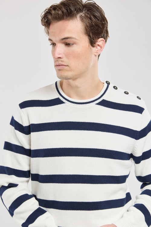 Pull marin avec coudières - coton - Armor-lux - 3