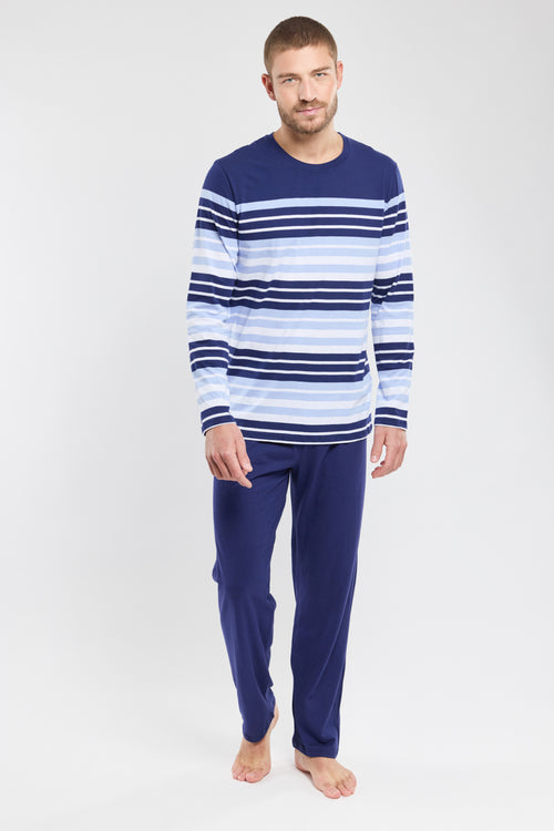 Gestreifter Pyjama – leichte Baumwolle - Armor-lux - 1