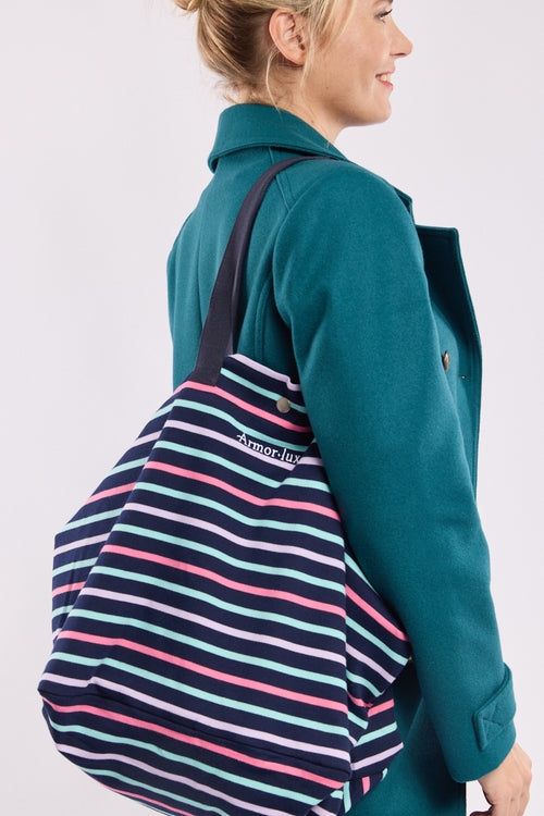 Striped tote bag - cotton - Armor-lux - 2