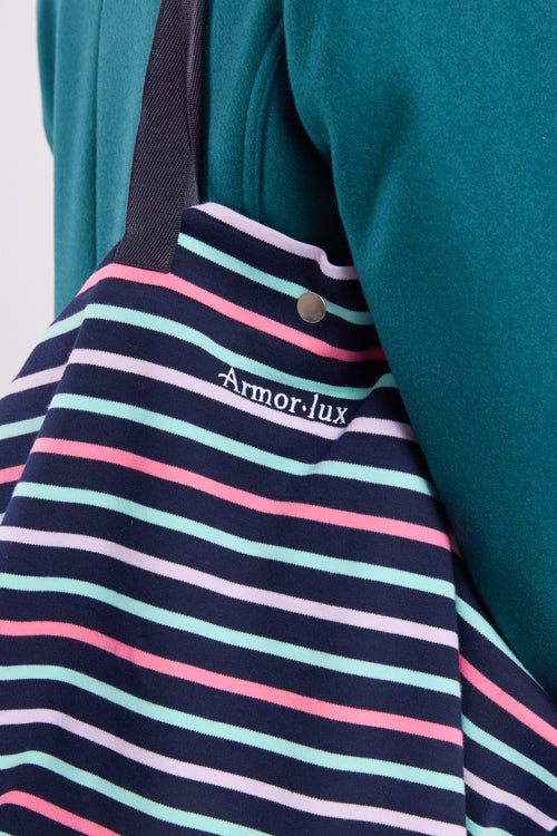 Striped tote bag - cotton - Armor-lux - 3