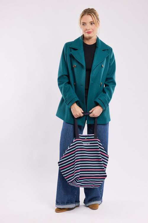 Striped tote bag - cotton - Armor-lux - 5