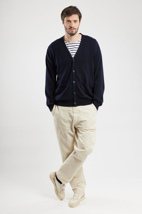 Cardigan avec coudières - coton - Armor-lux - 5