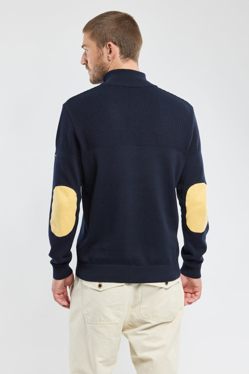 Pull col zippé avec coudières - coton - Armor-lux - 4