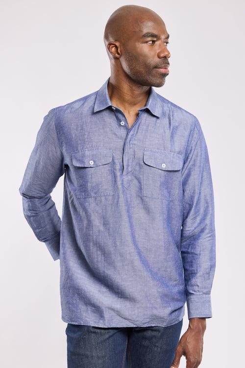 Chemise avec poches - lin et tencel - Armor-lux - 1