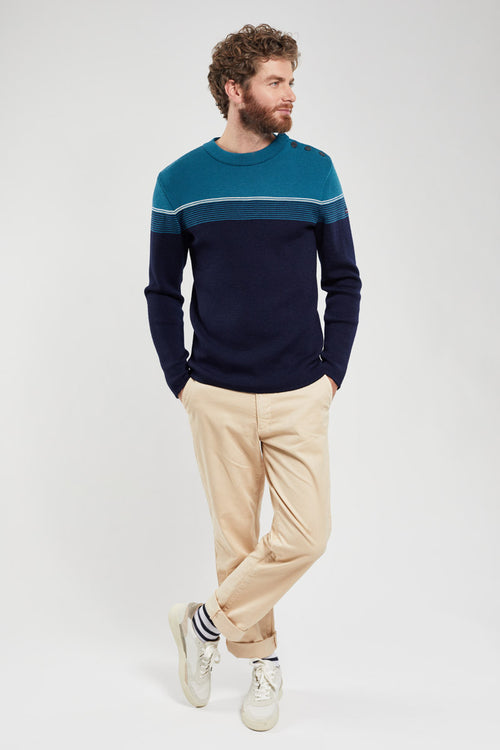 Pull marin bicolore - laine - Armor-lux - 3