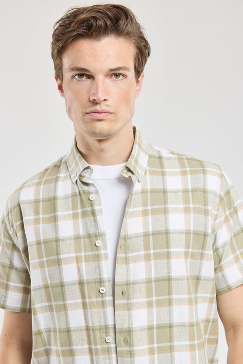 Chemise manches courtes - coton lin - Armor-lux - 3