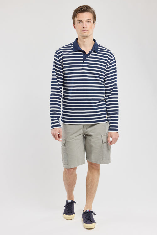 Gestreiftes Poloshirt mit langen Ärmeln - Baumwolle - Armor-lux - 4