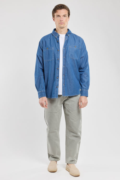 Chemise coupe droite - denim - Armor-lux - 5