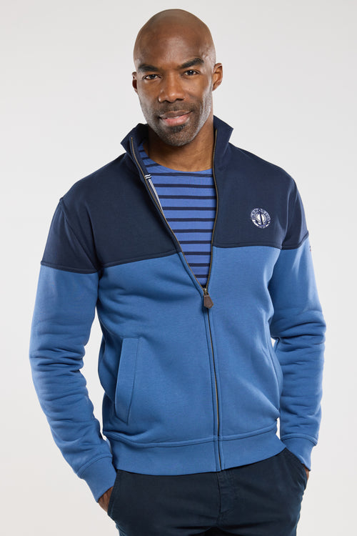 Gilet zippé bicolore - molletonné - Armor-lux - 1