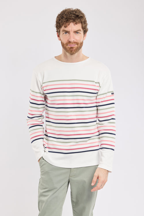 Multicoloured Breton striped shirt - thick cotton - Armor-lux - 1