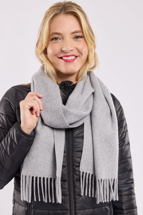 Fringed scarf - wool - Armor-lux - 1