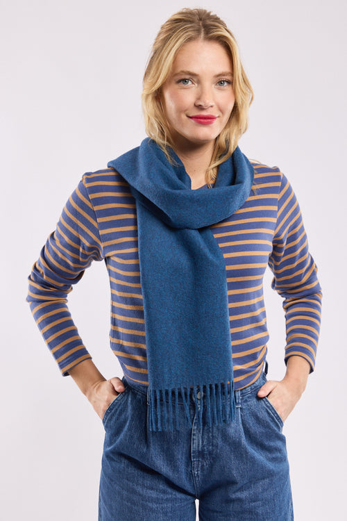 Fringed scarf - wool - Armor-lux - 1