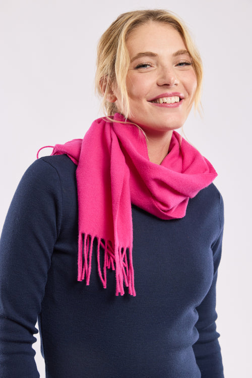 Fringed scarf - wool - Armor-lux - 1