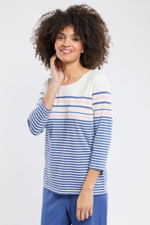 Pyjama mit 3/4-Ärmeln - Baumwolle - Armor-lux - 2