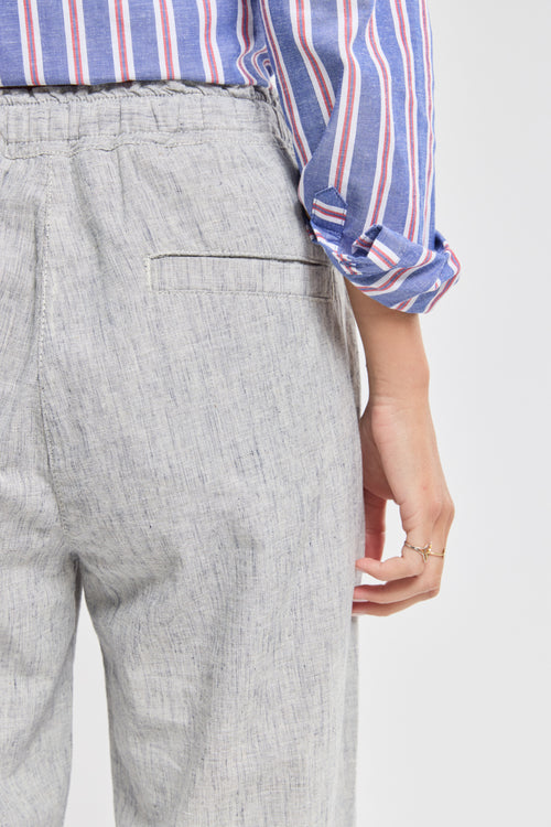 Hose mit Gummizug in der Taille – Baumwolle und Leinen - Armor-lux - 4