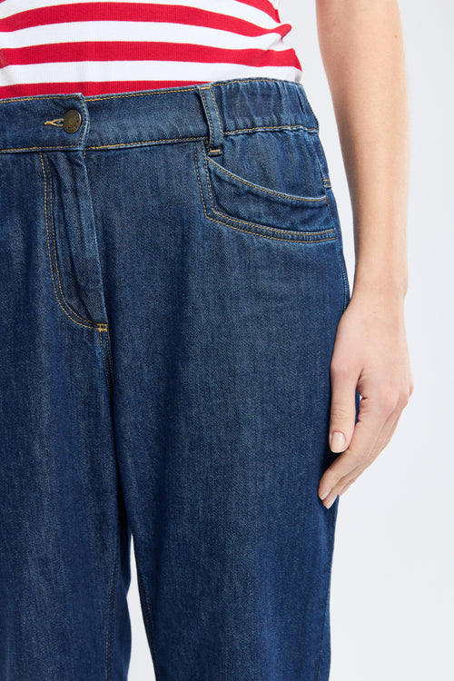 Elastic waist jeans - cotton - Armor-lux - 3