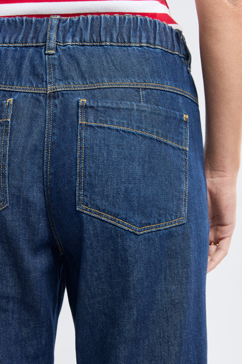 Elastic waist jeans - cotton - Armor-lux - 4