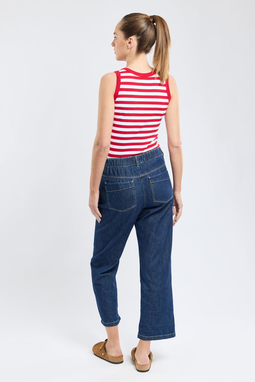 Elastic waist jeans - cotton - Armor-lux - 2