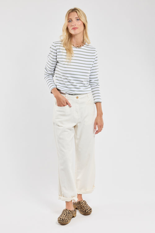 Wide-leg trousers - cotton canvas - Armor-lux - 1