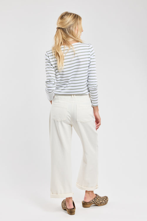Wide-leg trousers - cotton canvas - Armor-lux - 2