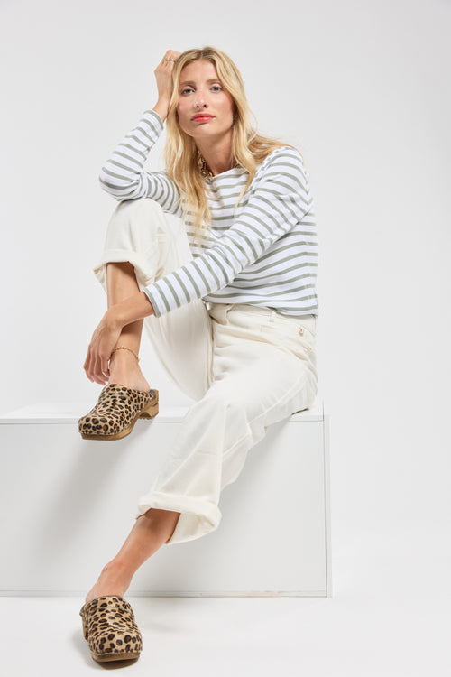 Wide-leg trousers - cotton canvas - Armor-lux - 5