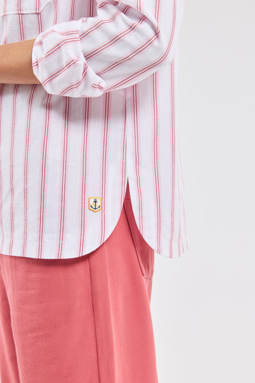 Chemise rayée - coton et lin - Armor-lux - 6