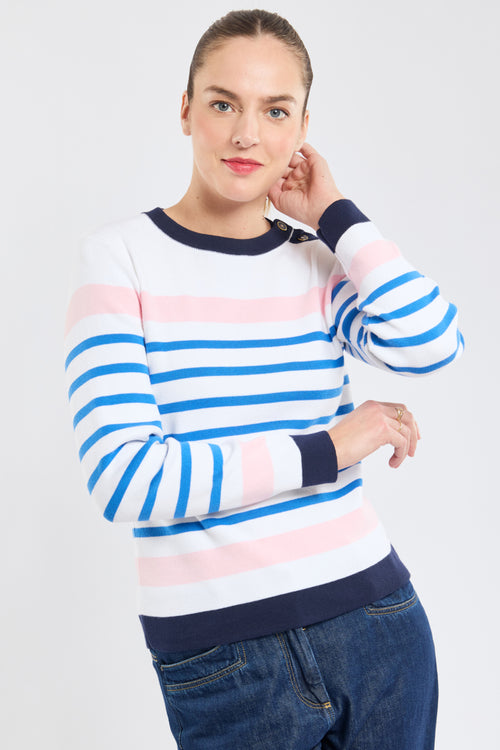 Pull marin bicolore - coton - Armor-lux - 1