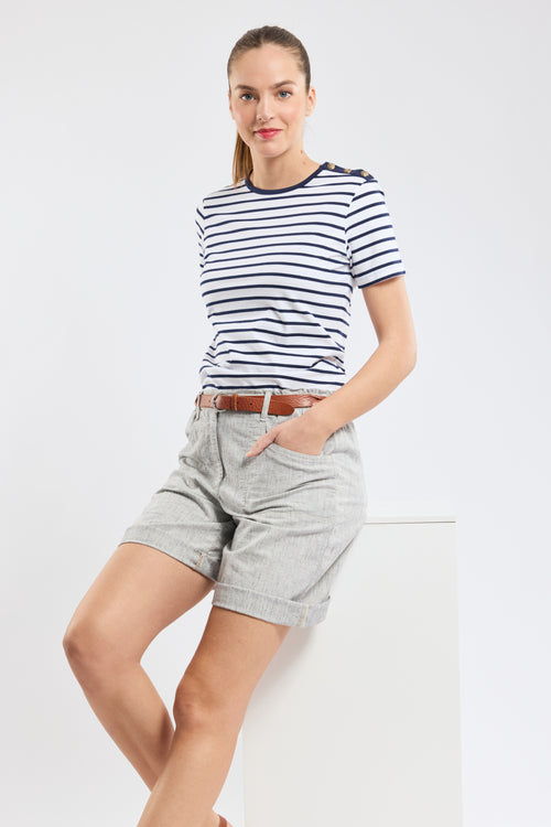 T-shirt rayé - coton léger - Armor-lux - 1