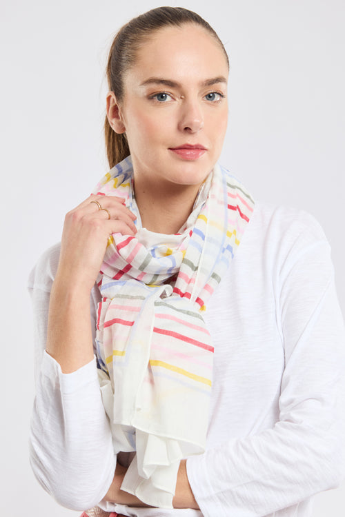 Striped scarf - cotton - Armor-lux - 1