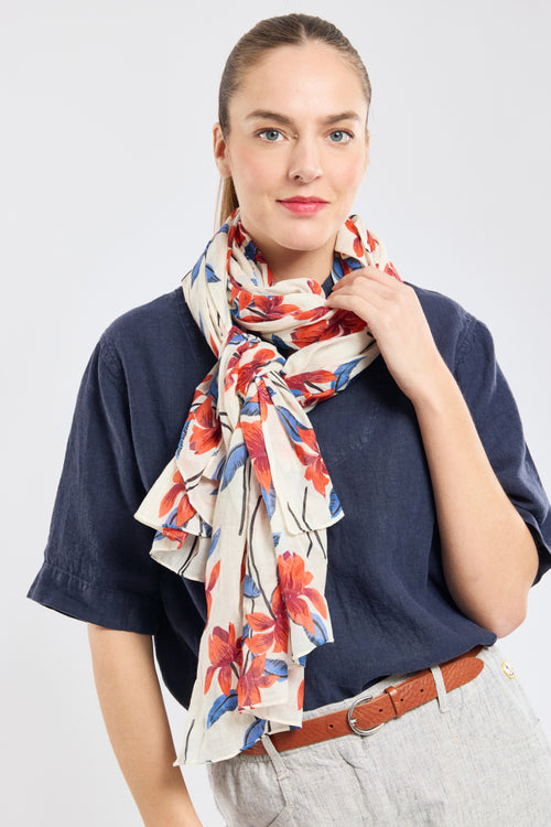 Flower scarf - cotton - Armor-lux - 2
