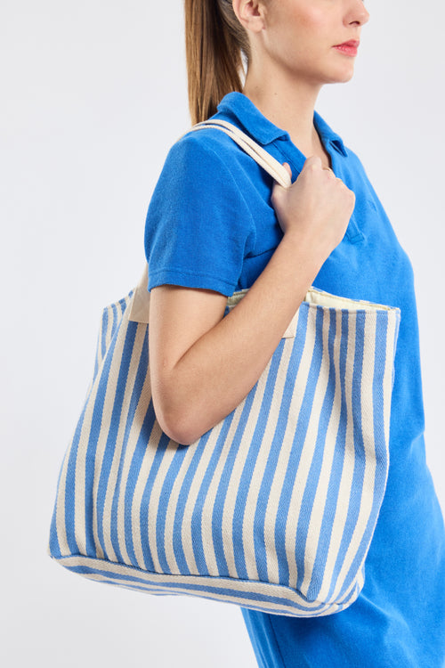 Striped canvas bag - Armor-lux - 1